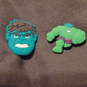 Croc Hulk jibitz shoe charm bundle